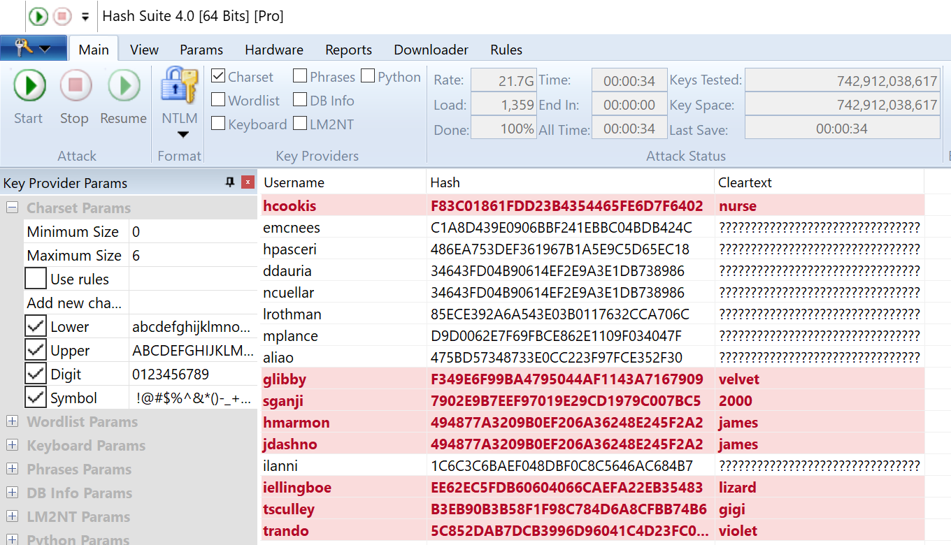 Hash Suite running on Windows 10 64 bits Hash Suite running on Windows 10 64 bits