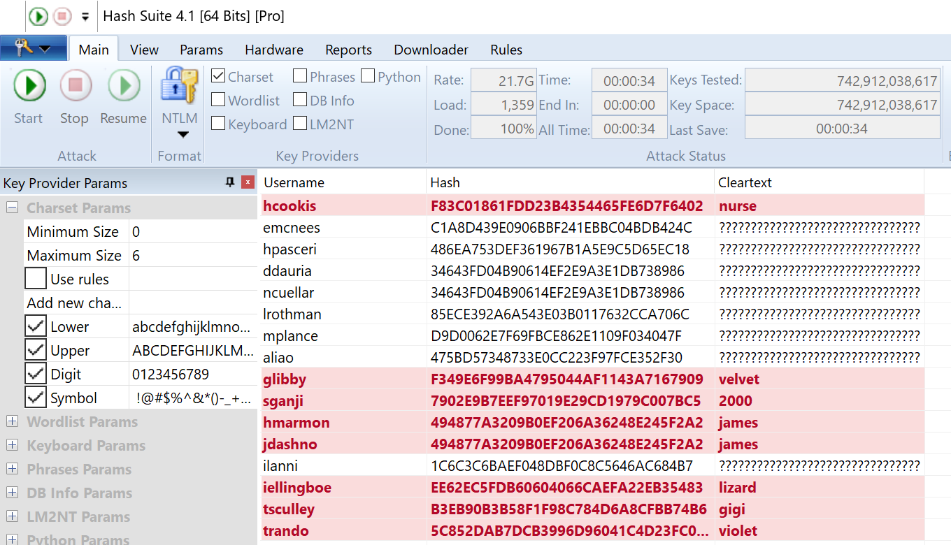 Hash Suite running on Windows 10 64 bits